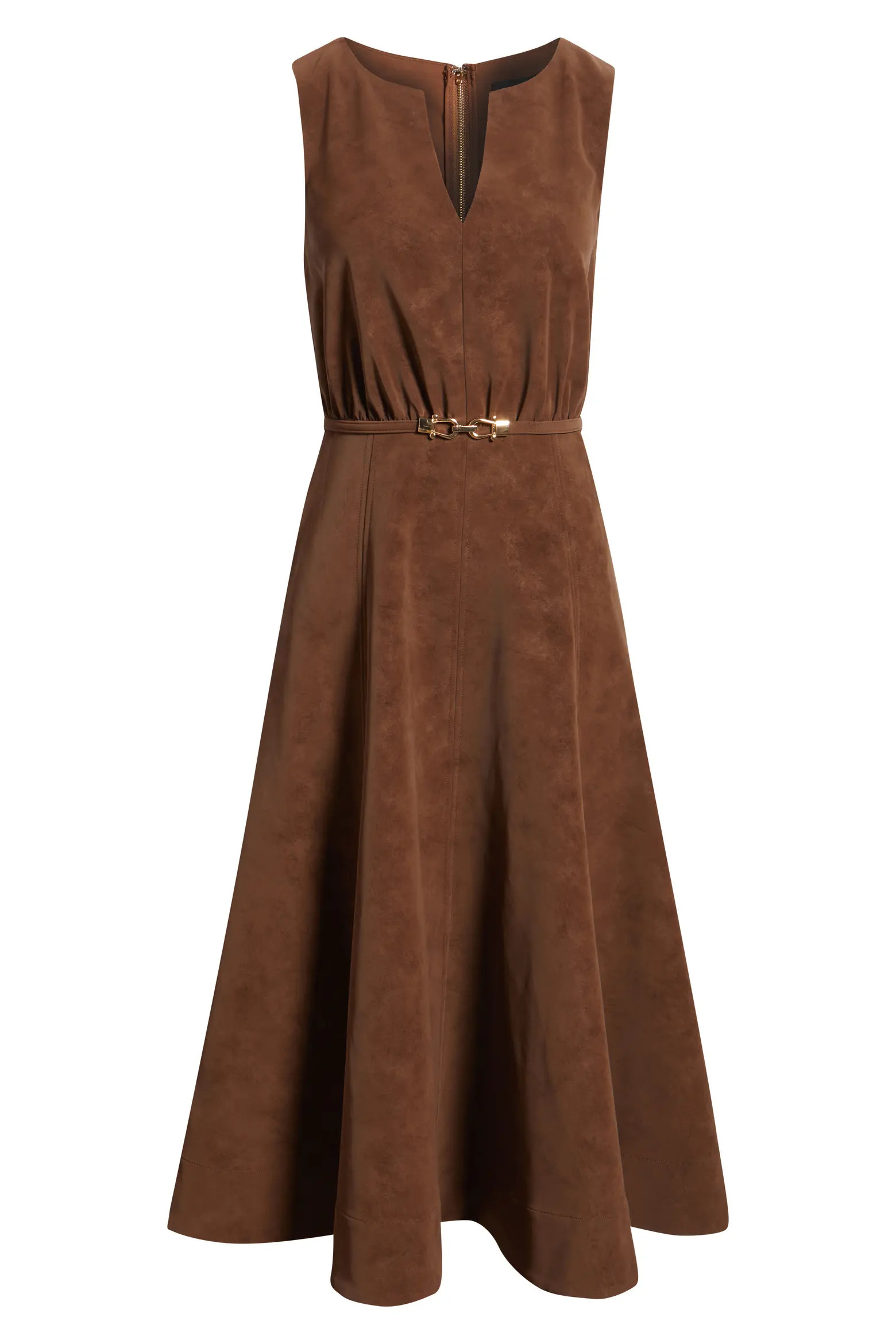 Eloise Belted Faux Suede Midi Dress (Women) | Nordstrom | Nordstrom