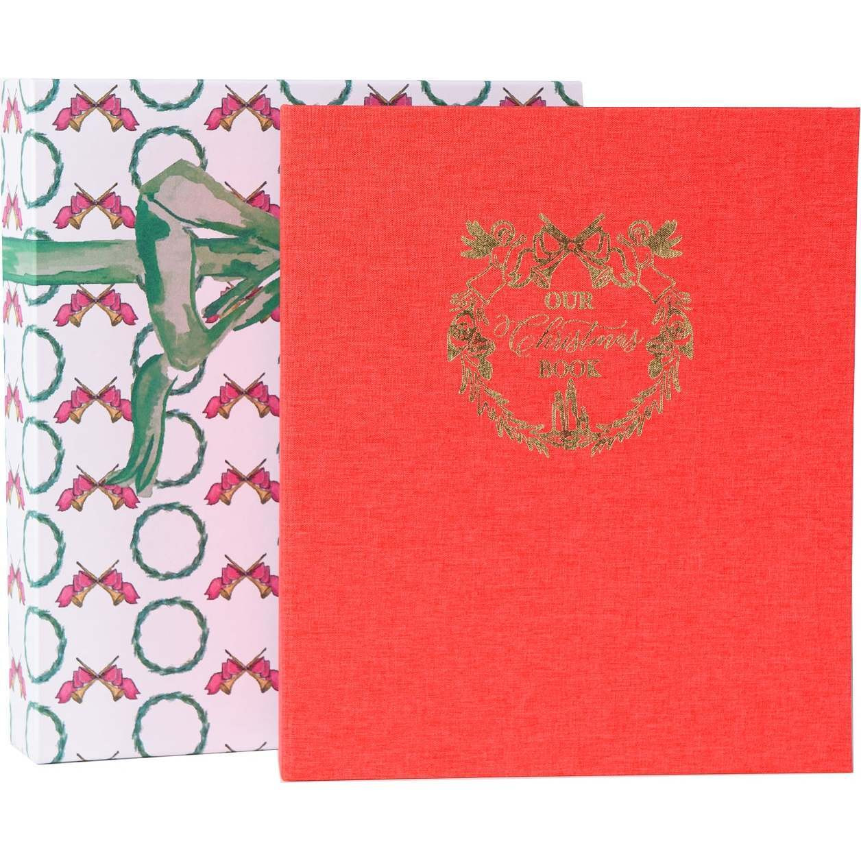 Christmas Memory Book In Gift Box, Red | Maisonette