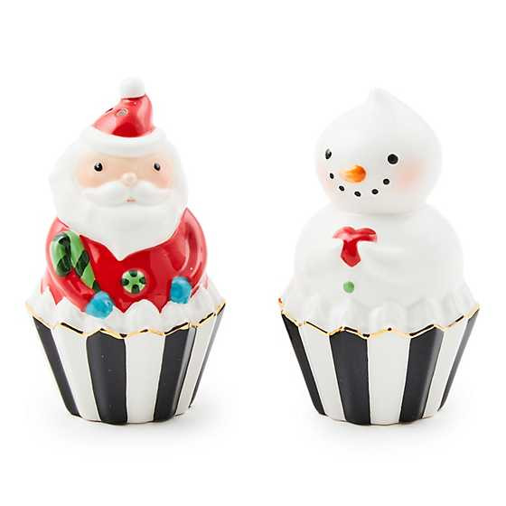 Bake Shop Santa & Snowman Salt & Pepper Set | MacKenzie-Childs