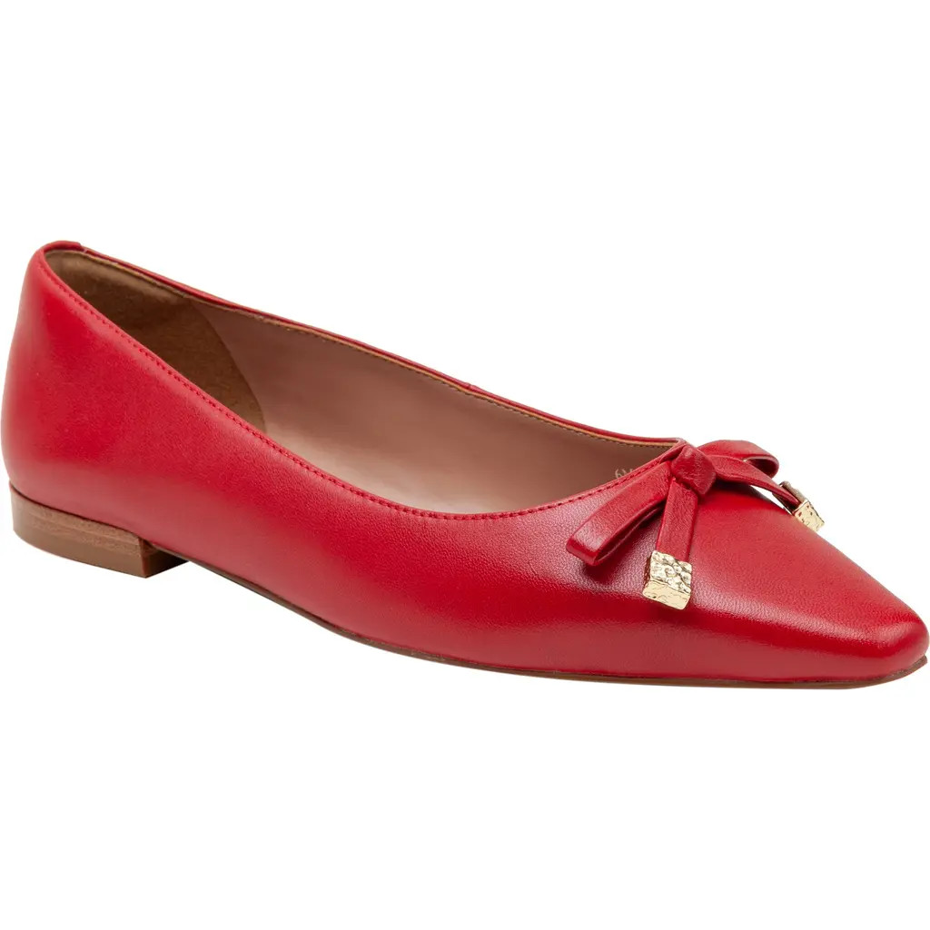 Linea Paolo Nicolis Pointed Toe Flat in Lipstick Red at Nordstrom Rack, Size 11 | Nordstrom Rack