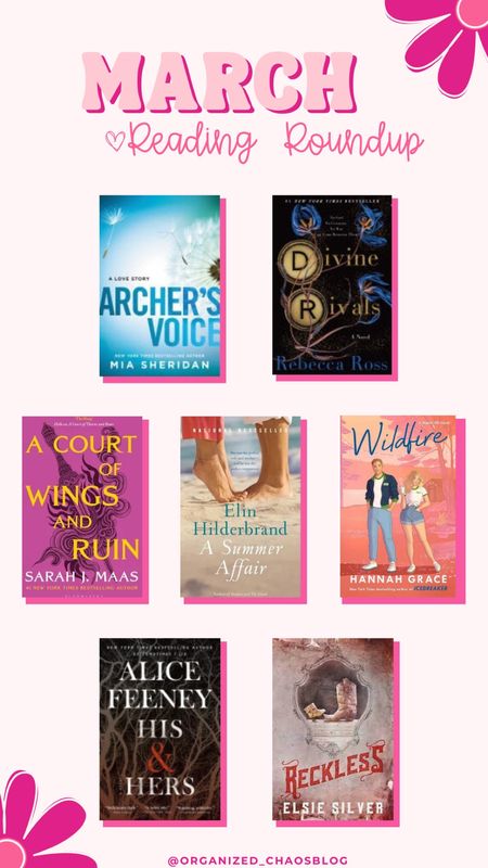 March Reading Roundup

Favorite- A Court of Wings and Ruin

Least Favorite- Wildfire

#LTKSeasonal #LTKfindsunder50 #LTKhome