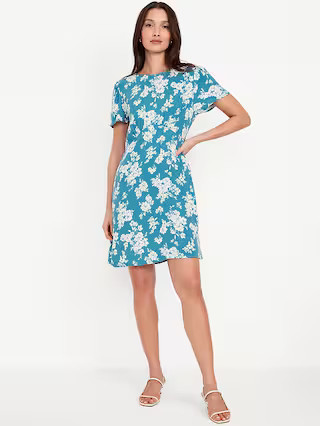 Printed Crepe Mini Dress | Old Navy | Old Navy (US)