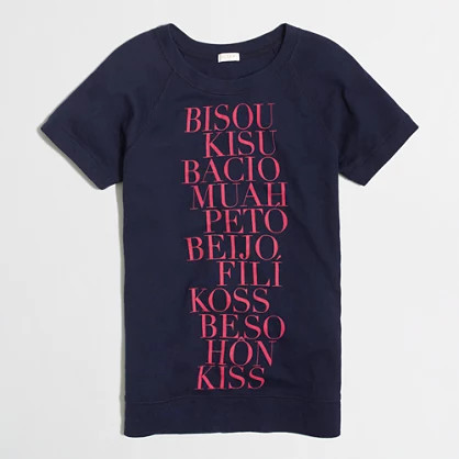 Factory short-sleeve kisses sweatshirt | J.Crew US