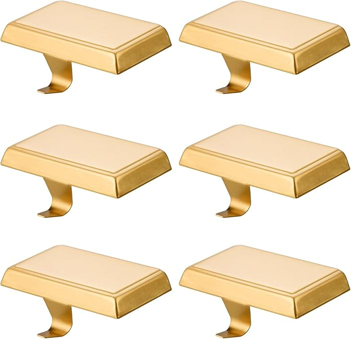 6 Pack Christmas Stocking Holders Ornament Hooks Mantel Weighted Stocking Hangers Metal Hanging H... | Amazon (US)