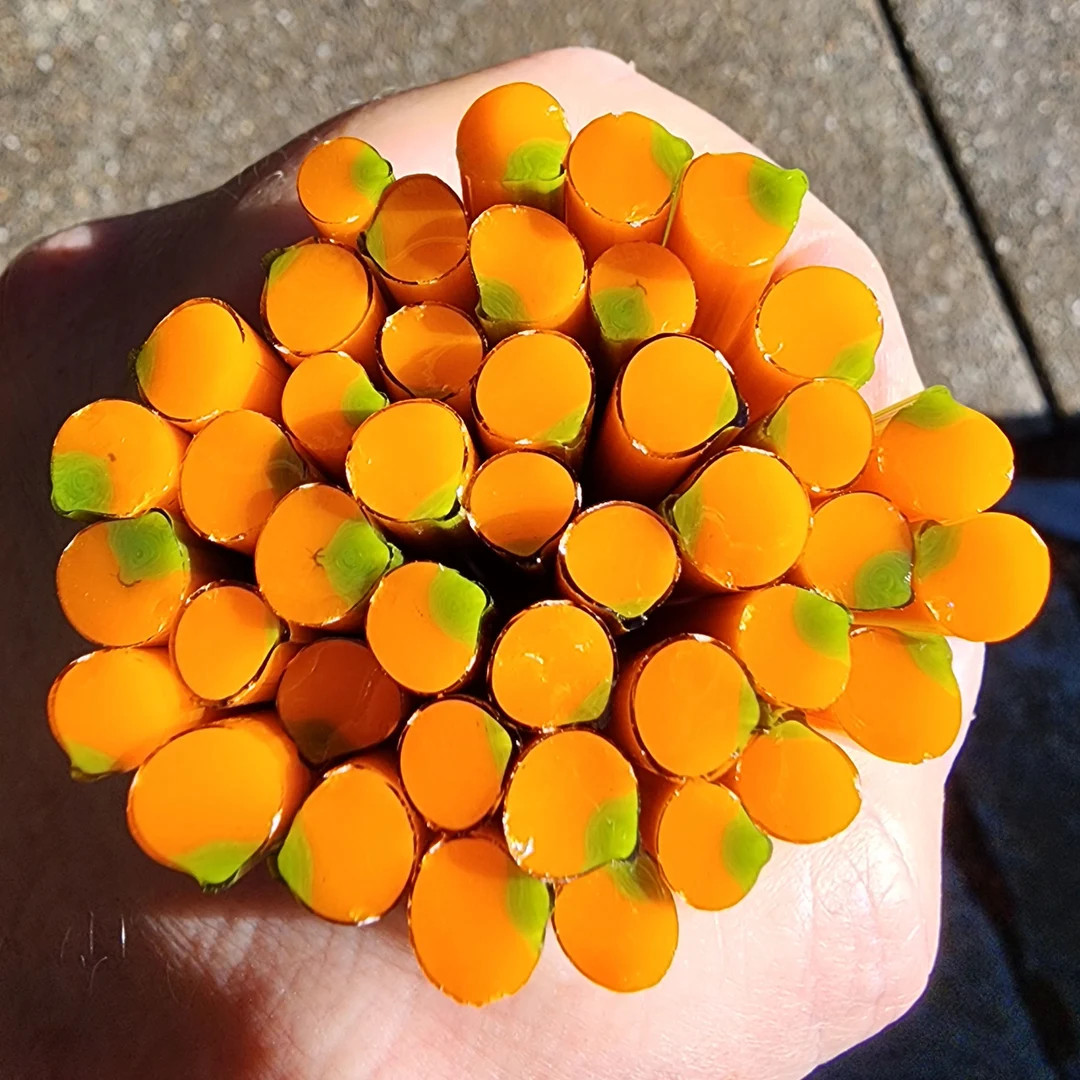 coe 90 Halloween: Little Pumpkin - 1 oz Murrini Murrine Millefiori Vitrigraph Cane - MINZABELLA M... | Etsy (US)