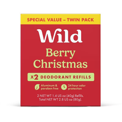 Wild Cosmetics Red Snoopy Christmas Case & Berry Christmas Deodorant Refills - 2ct | Target