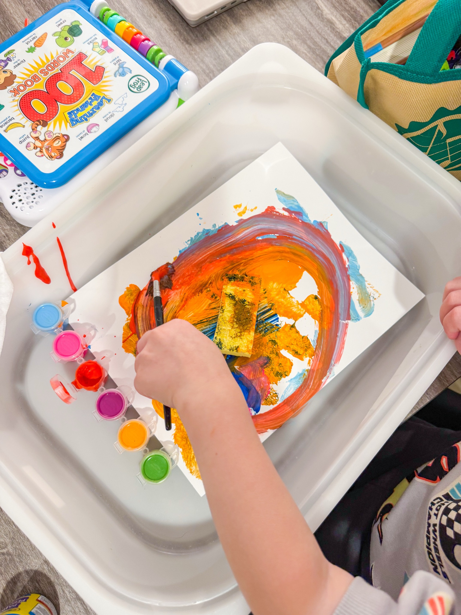 Our go-to washable paints & brushes 