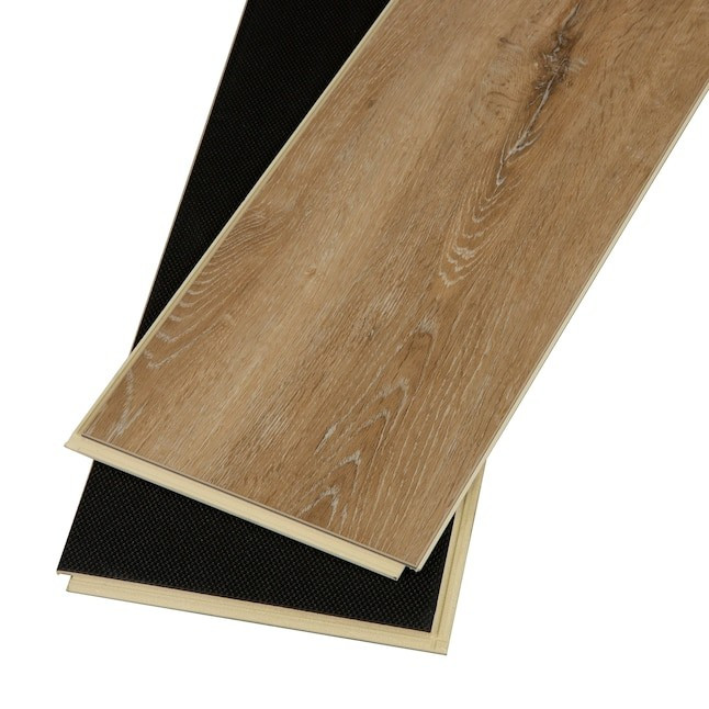 CALI  CALI vinyl legends Golden Hour Oak 9-in Wide x 12-mm Thick Water Resistant Interlocking Lu... | Lowe's