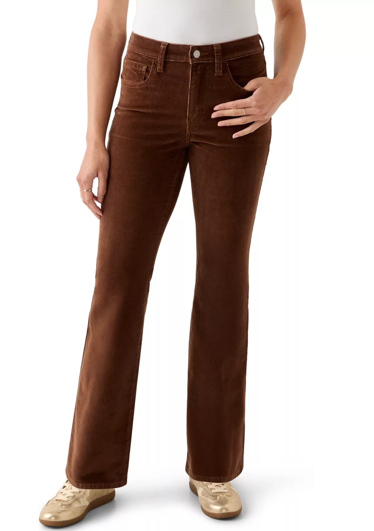 High-Rise Flare Corduroy Pants | Belk