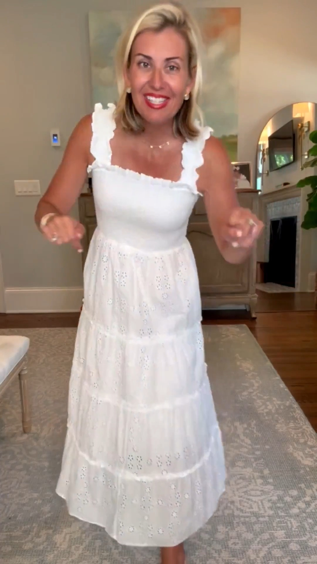 You know the drill… sweating in the parking lot and freezing the second you walk inside. Rounding up the outfits
I will reach for all summer: easy pieces with a layer for when the AC is working overtime.
Tops, sweater, jacket, dresses size XS
Shorts size s
Shoes- size down to 7 (usually 8)
@quince #quincepartner