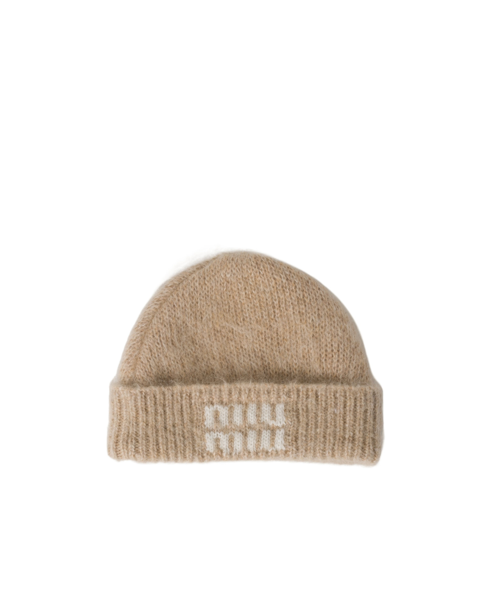 Miu Miu Logo-Intarsia Beanie | Senser US