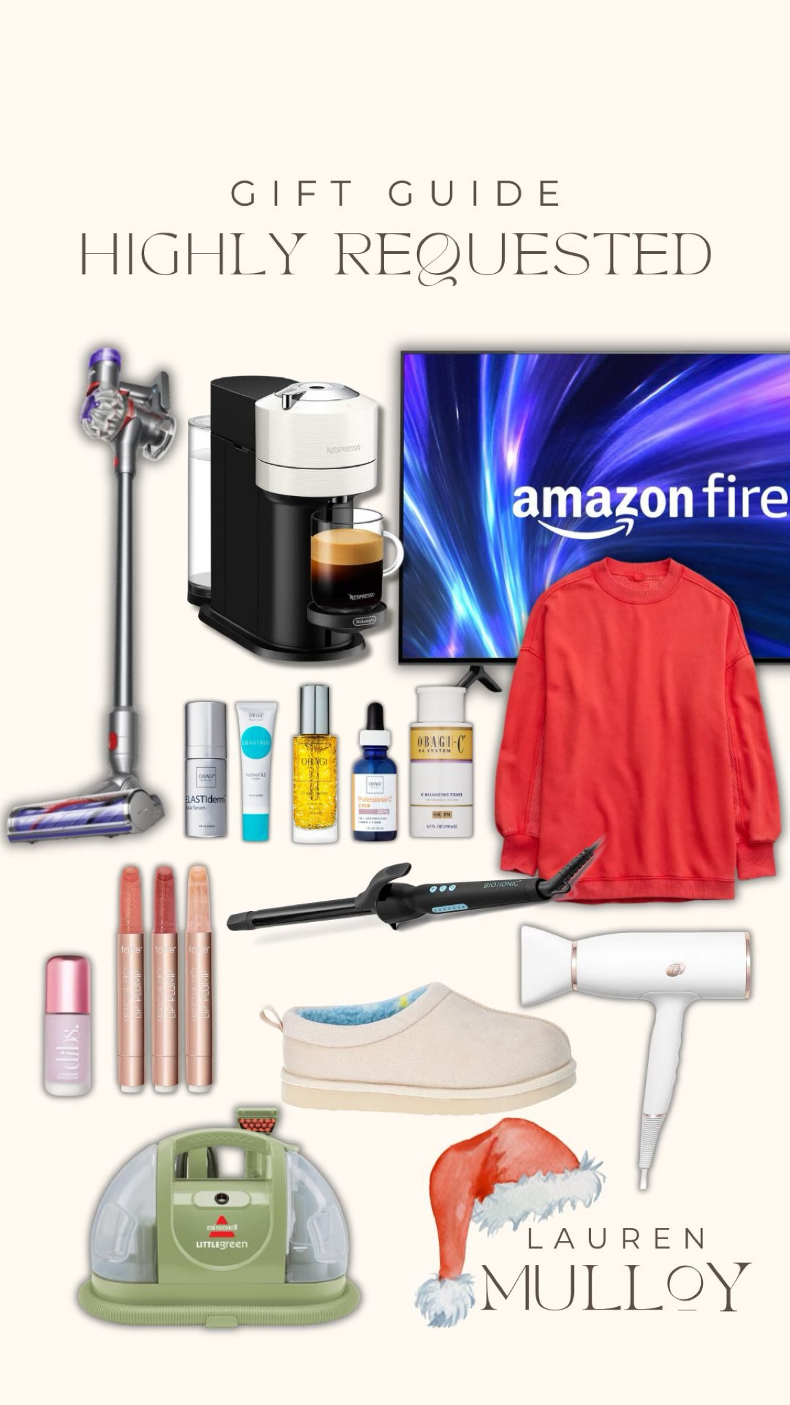 Gift Guide: Highly Requested Gifts🎁✨

Use code: LUMULLOY15 to save on Dibs!

gift guide, holiday gifts, gift ideas, present ideas, present for him, present for her, gift for him, gift for her, tv, little green machine, dyson, sweater, curling iron, hair dryer, lipstick, tarte, dibs beauty, obagi skincare, Lauren Mulloy 

#LTKCyberWeek #LTKHoliday #LTKGiftGuide