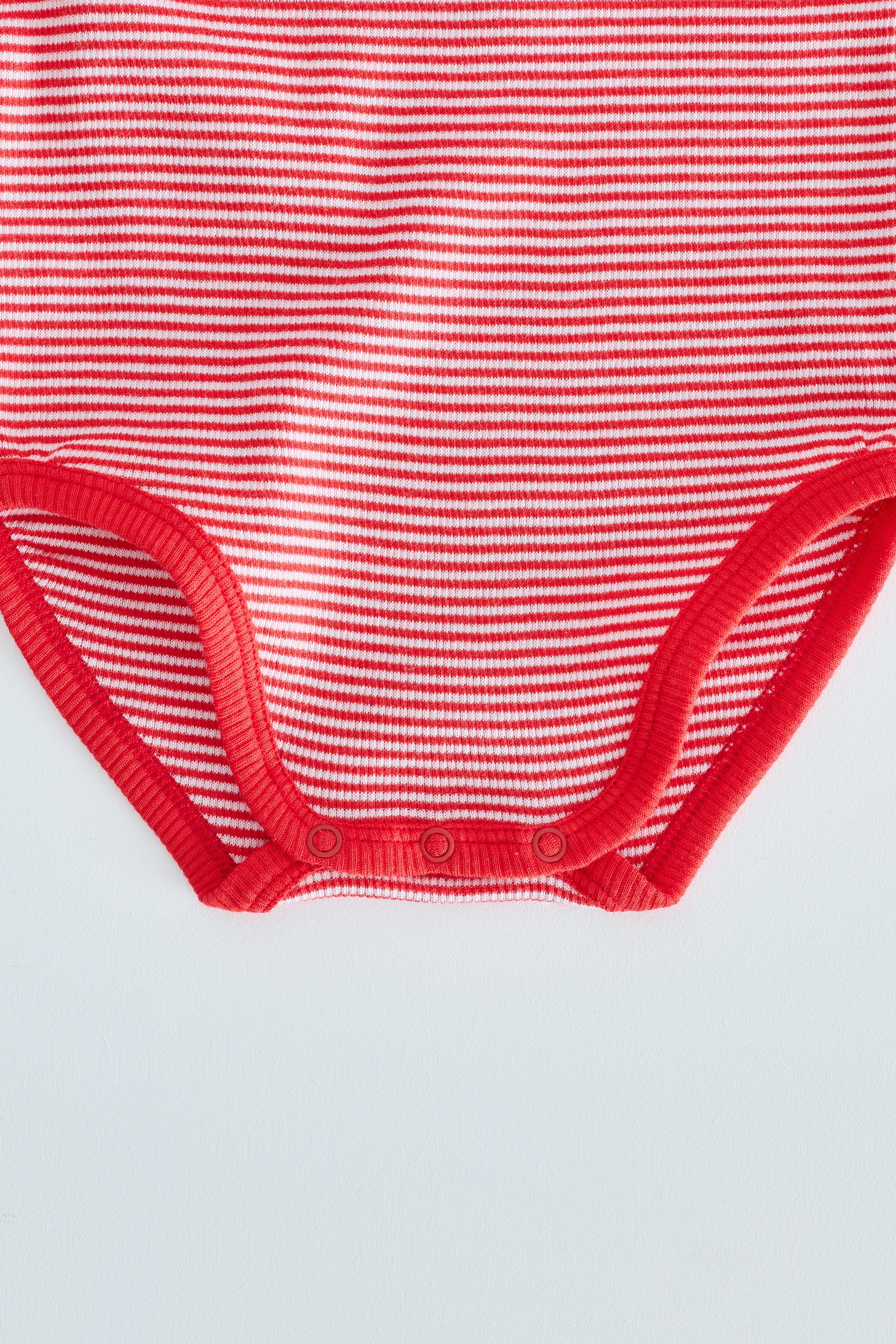 ZARA TIMELESS - STRIPED CONTRAST TRIM BODYSUIT | Zara US