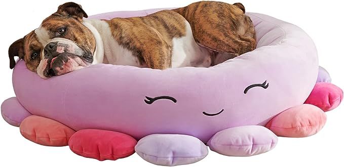 Squishmallows 30-Inch Beula Octopus Pet Bed - Large Ultrasoft Official Squishmallows Plush Pet Be... | Amazon (US)