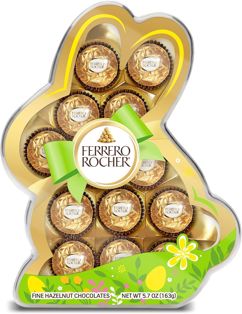 Ferrero Rocher, 13 Count, Premium Gourmet Milk Chocolate Hazelnut, Individually Wrapped Candy for... | Amazon (US)