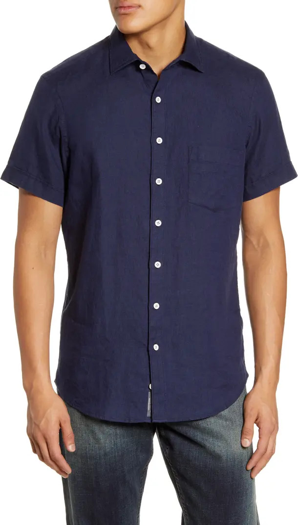 Rodd & Gunn Ellerslie Short Sleeve Linen Button-Up Shirt | Nordstrom | Nordstrom