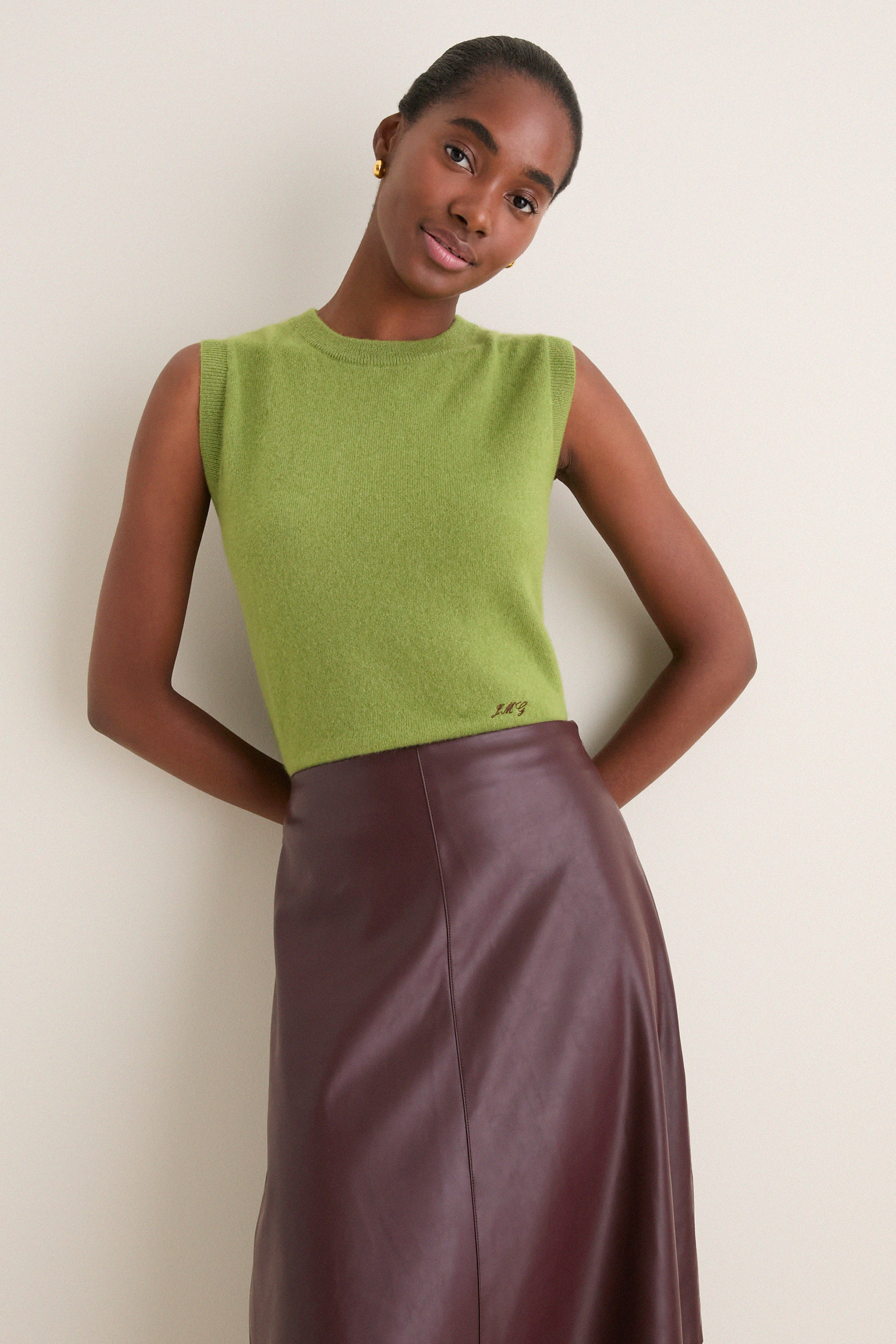 Peridot Cashmere Sleeveless Ava Shell | Tuckernuck (US)