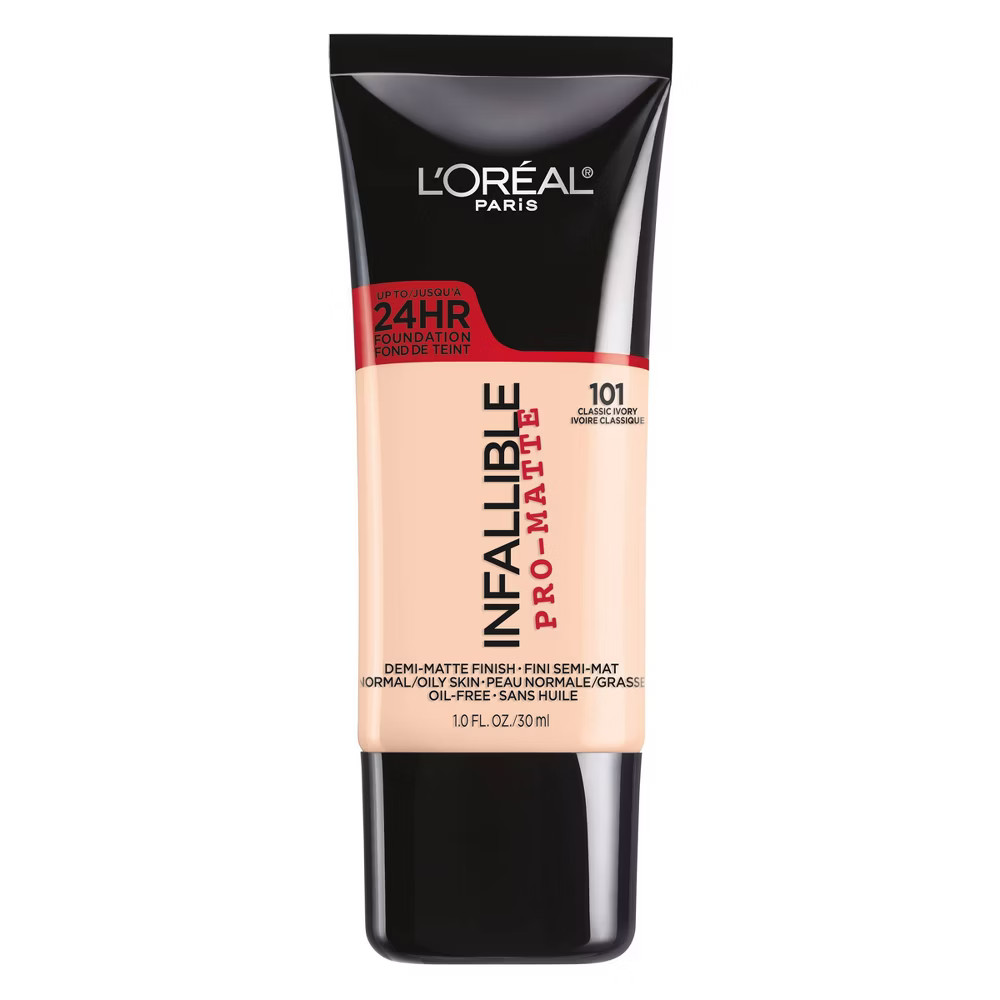 L'Oreal Paris Infallible Pro-Matte Foundation 101 Classic Ivory 1 fl oz, Classic Ivory 101 | Target