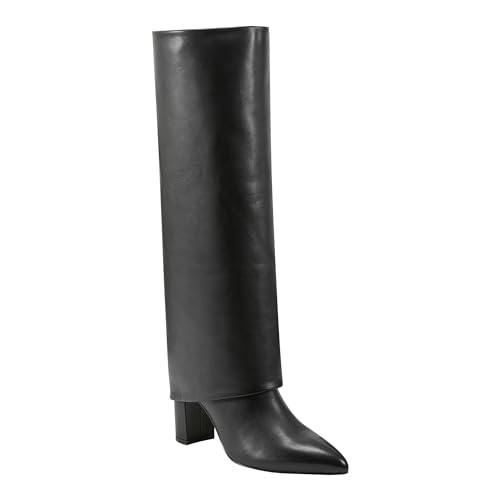 Marc Fisher LTD Women's Leina Knee High Boot, Black Leather 001, 7.5 | Amazon (US)
