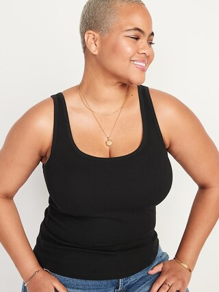 Scoop-Neck Rib-Knit First Layer Tank Top for Women | Old Navy (US)