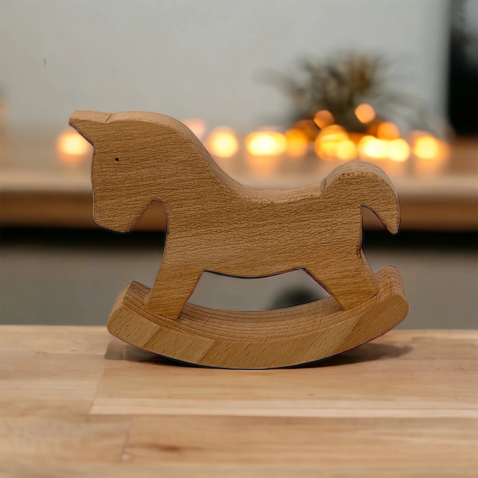 Handcrafted Wooden Rocking Horse Toy for Kids Small Size Perfect for Playrooms and Nursery Decor ... | Etsy (US)