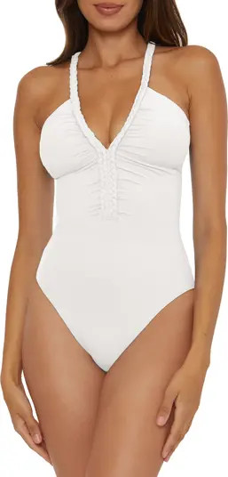 Braid Trim One-Piece Swimsuit | Nordstrom
