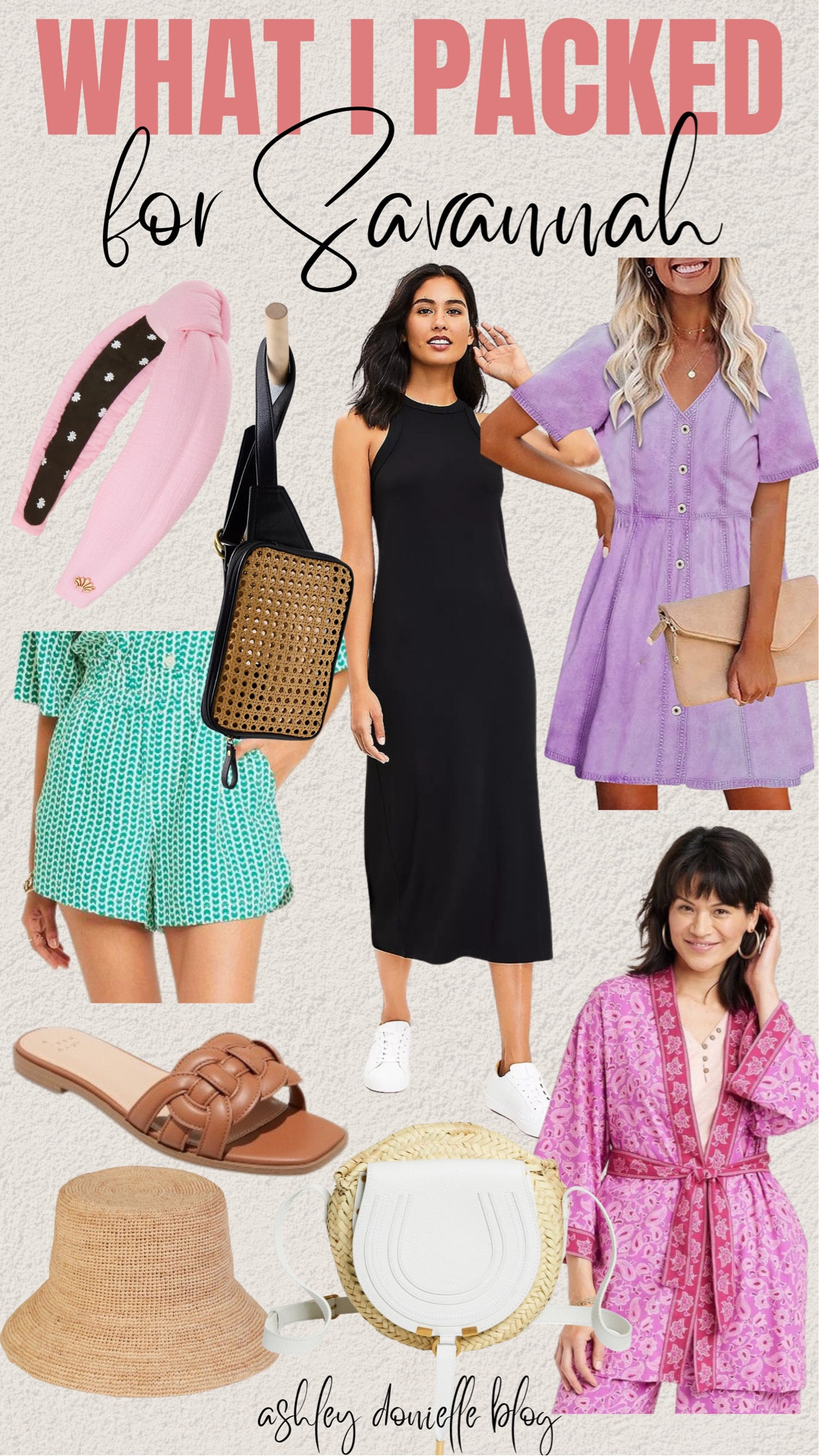 What I packed for Savannah!

Knotted headband, linen shorts, midi dress, mini dress, robe, kimono, slides, sandals, straw hat, purse, belt bag

#LTKSeasonal #LTKstyletip #LTKfit
