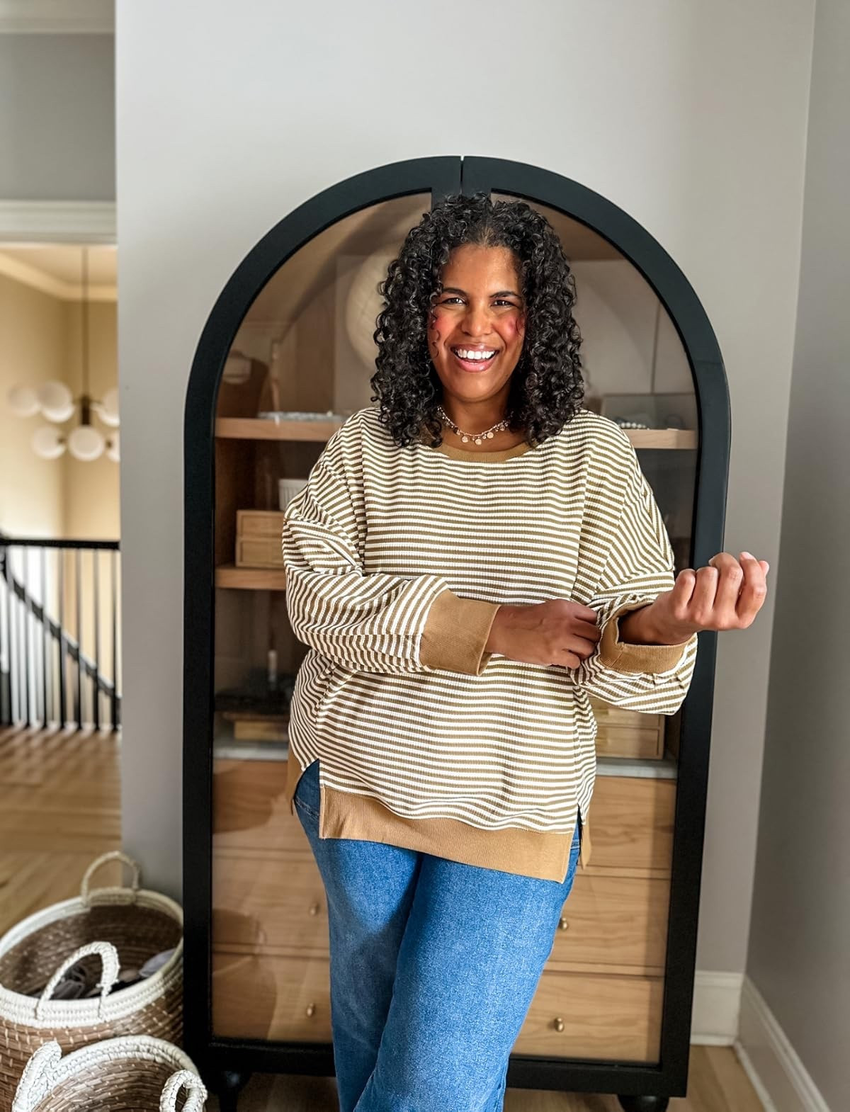 Loving this oversized sweatshirt! I’m wearing size xxl. It’s so cozy and stylish, perfect for lounging or casual outings. Paired with my favorite wide leg jeans that come in long and cropped lengths. #amazonfashion #ootd

#LTKMidsize #LTKStyleTip #LTKPlusSize