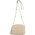 Simple Shoulder Crossbody Bag With Metal Chain Strap And Tassel Top Zipper | Amazon (US)