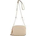 Simple Shoulder Crossbody Bag With Metal Chain Strap And Tassel Top Zipper | Amazon (US)