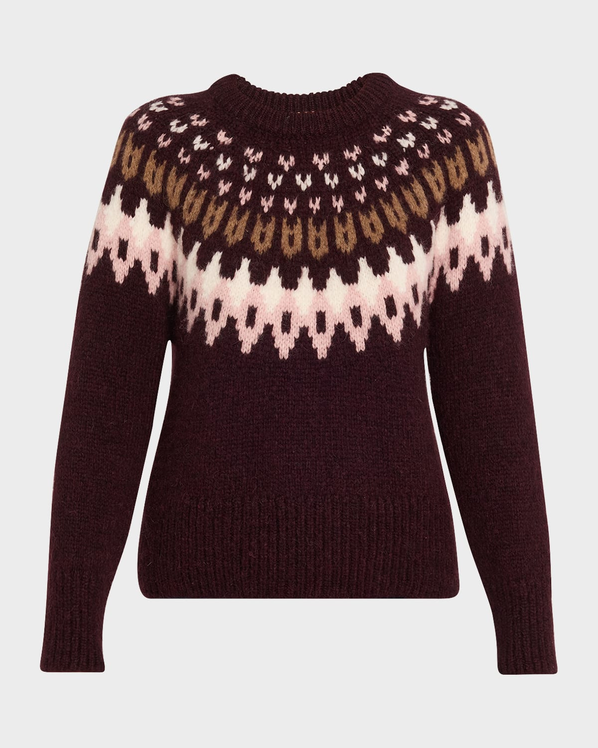 Anne Fairisle Crewneck Sweater | Neiman Marcus