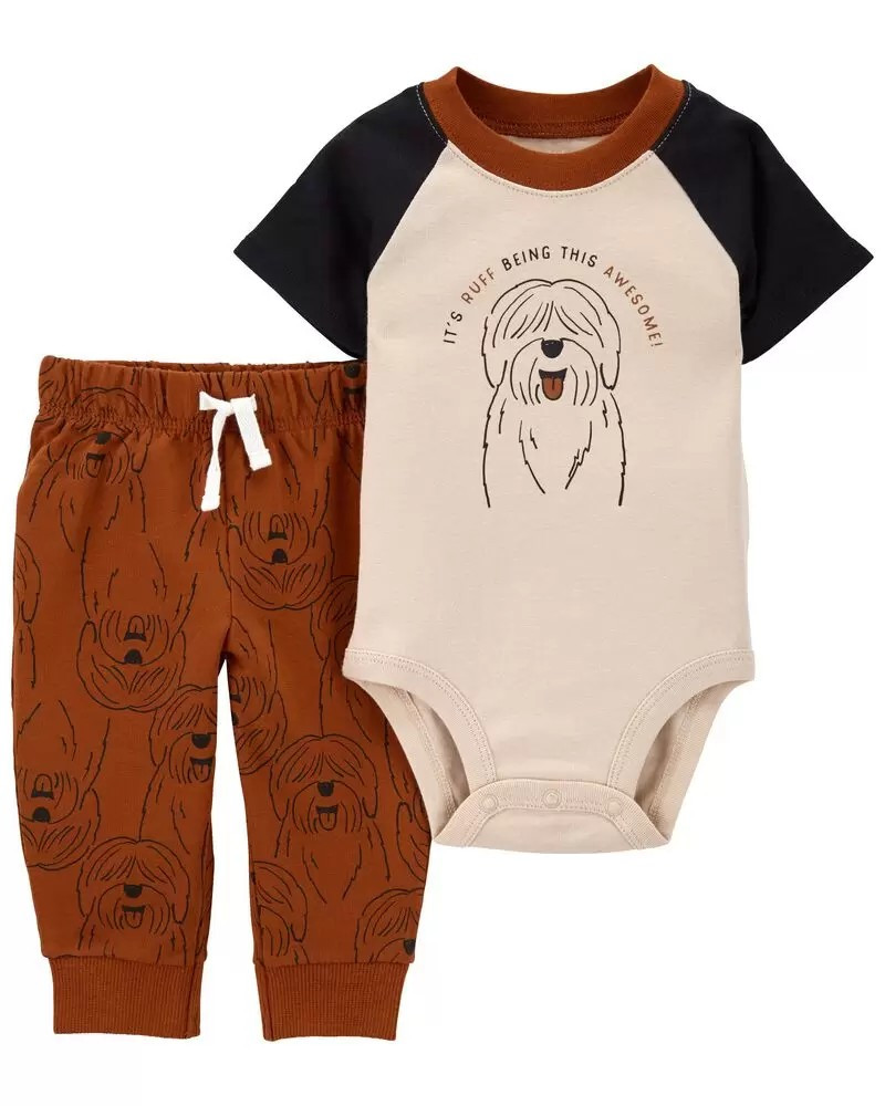 2-Piece Dog Bodysuit Pant Set | Carter's