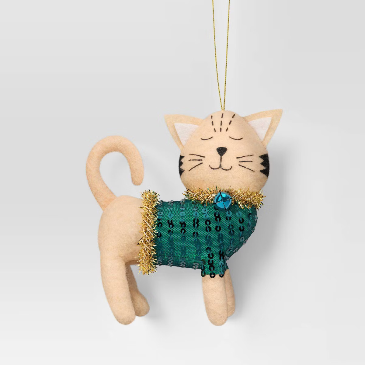 4" Christmas Cat Green Sweater Ornament - Wondershop™ | Target