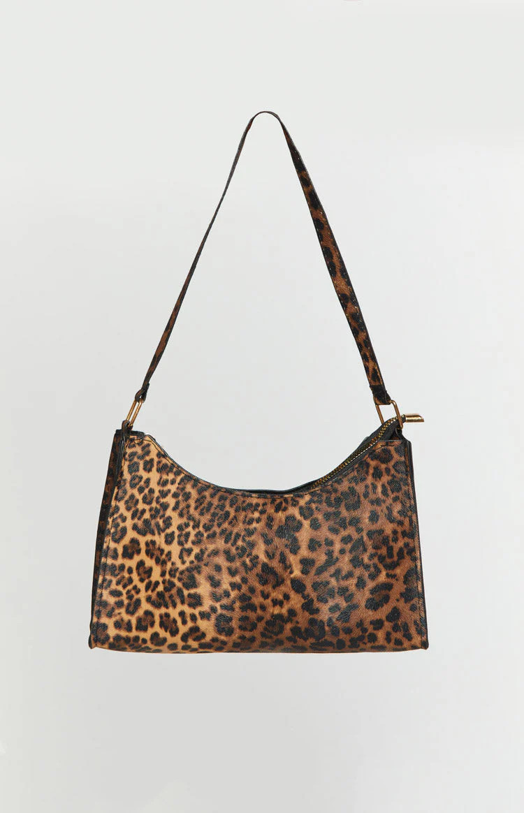 Cassie Leopard Shoulder Bag | Beginning Boutique (US)