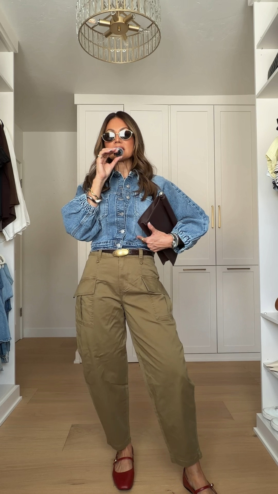 Denim and cargos—the casual fall combination that always works 🤎 Easy, comfortable and still feels put together!
Wearing size 2 in pants /  XS JACKET

#LTKootd #LTKgrwm #LTKU