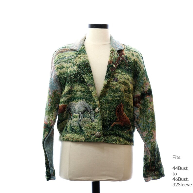 2X 80s Womens Painted Pony Equestrian Style Jacket | Retro Painted Pony Totally 80s Equestrian St... | Etsy (US)