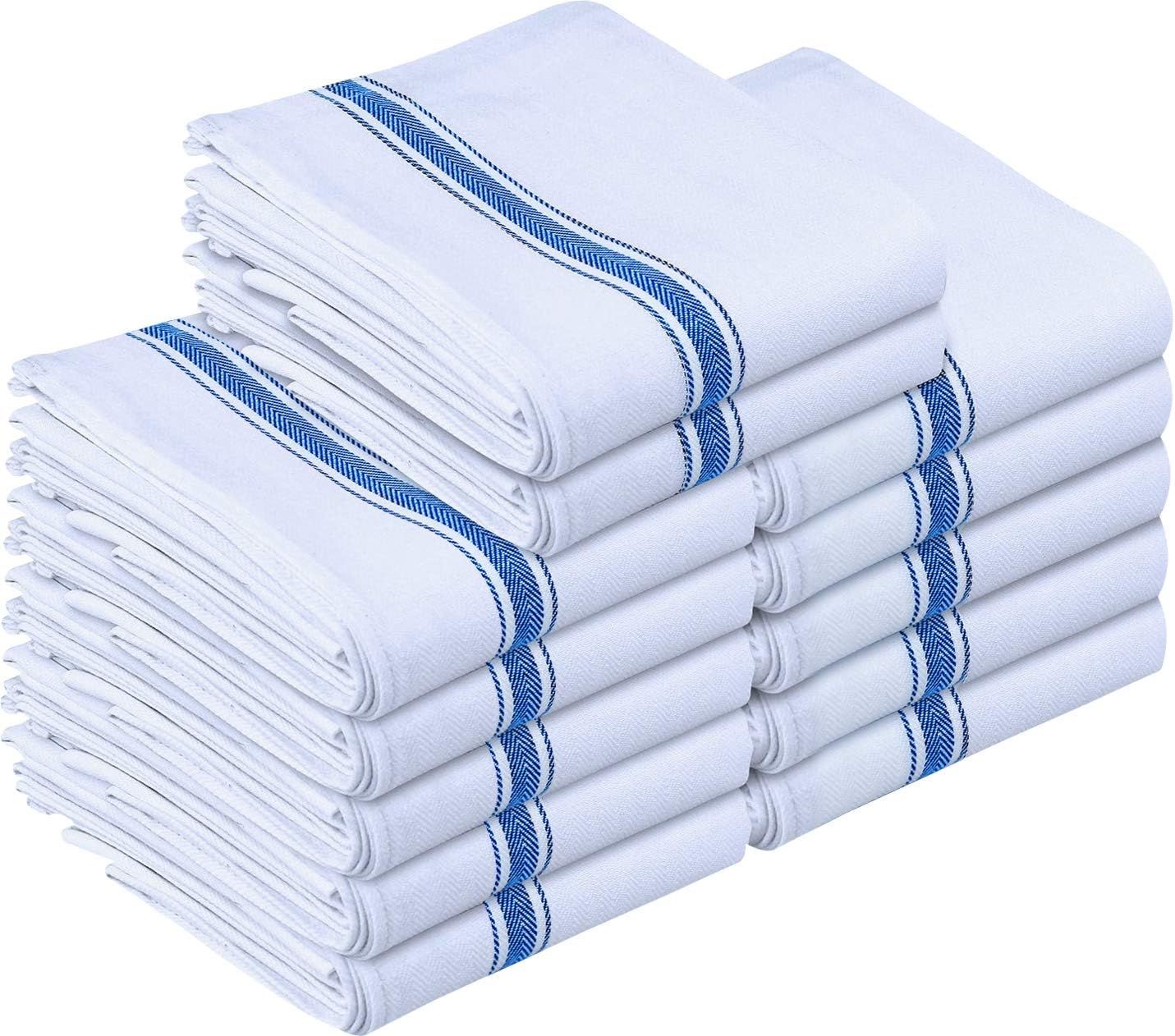 Utopia Towels 12 Pack Dish Towels - Reusable Kitchen Towels -15 x 25 Inches Ultra Soft Cotton Dish C | Amazon (US)