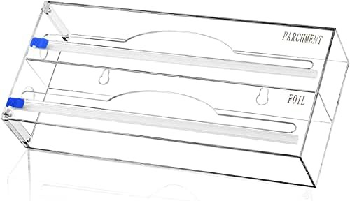 Cling Film Dispenser and Cutter,2 in 1 Acrylic foil and Cling Film Dispenser,tin foil Dispenser a... | Amazon (UK)