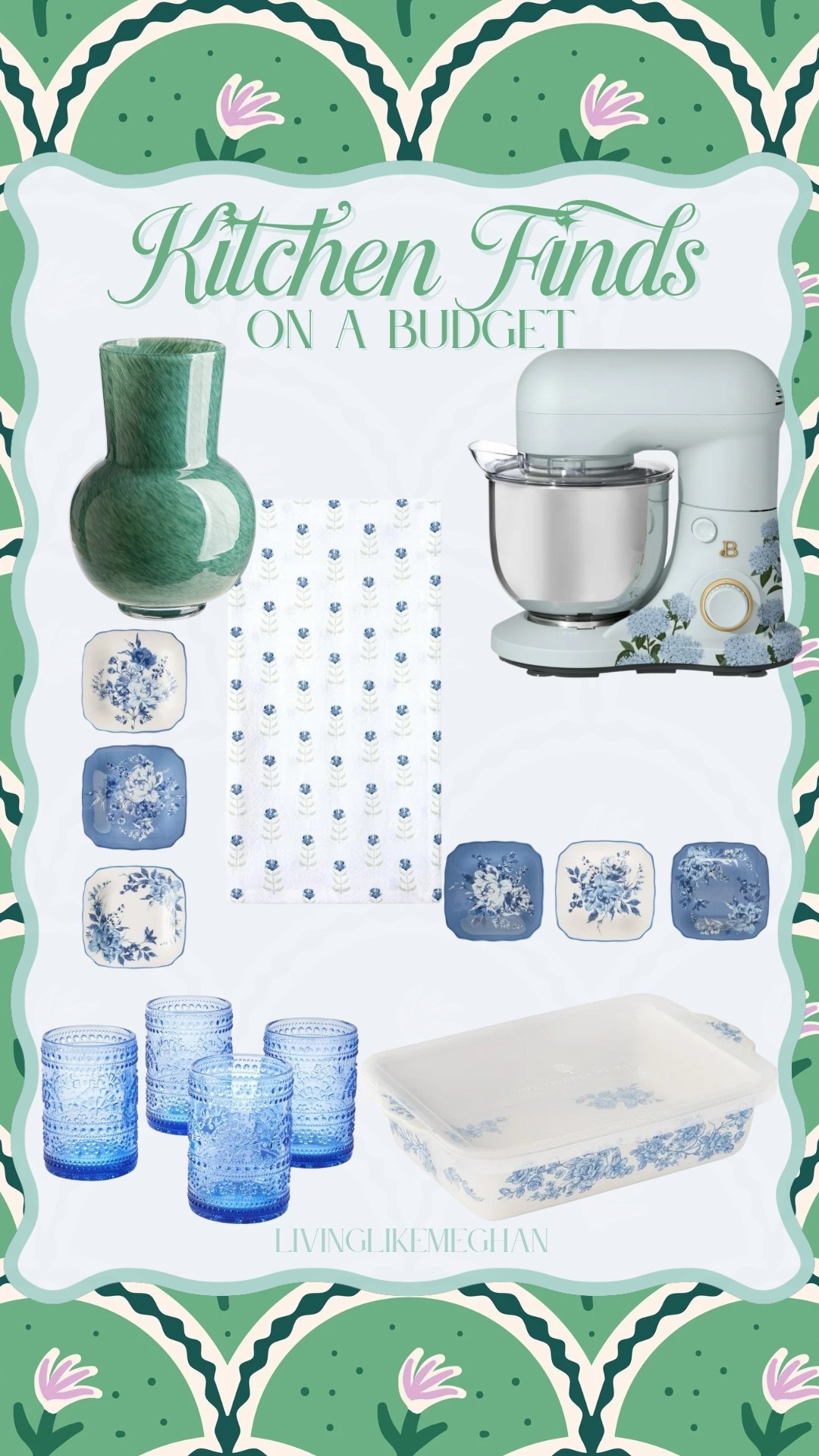 Pretty kitchen pieces that don’t blow the budget 💙
Soft blues, floral touches, and everyday items that feel a little more special — all Walmart finds that look way more expensive than they are!

✨ Tap to explore these kitchen finds

budget kitchen decor • Walmart kitchen finds • blue and white kitchen • affordable dinnerware • floral kitchen accessories • spring kitchen refresh

#LTKfoodie #LTKSaleAlert #LTKHome