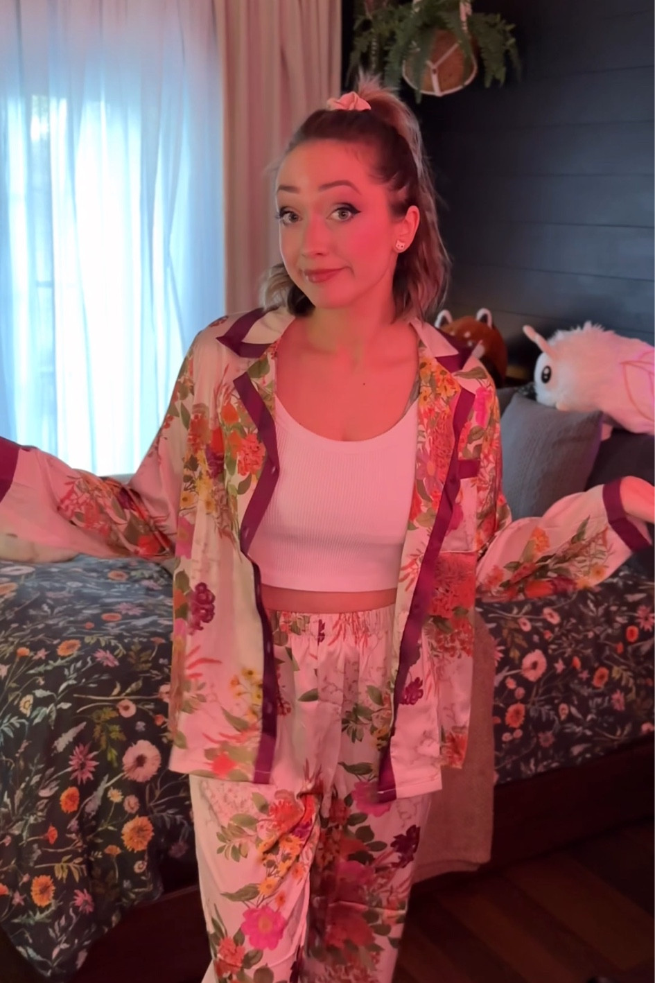 Floral sulk pajamas