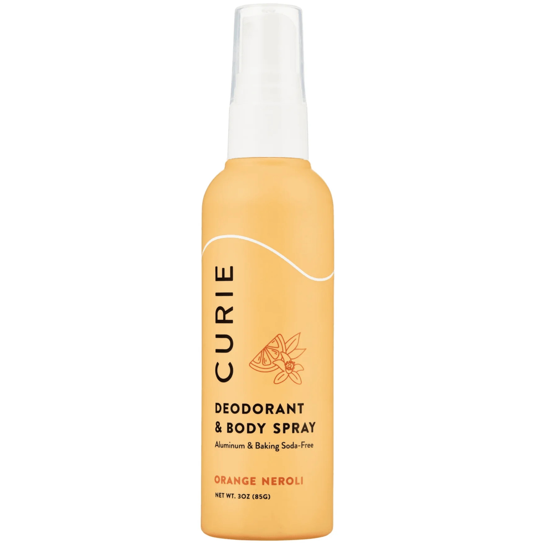 Curie Natural Deodorant & Body Spray for Men and Women, Aluminum-Free, Sensitive Skin Friendly, O... | Walmart (US)