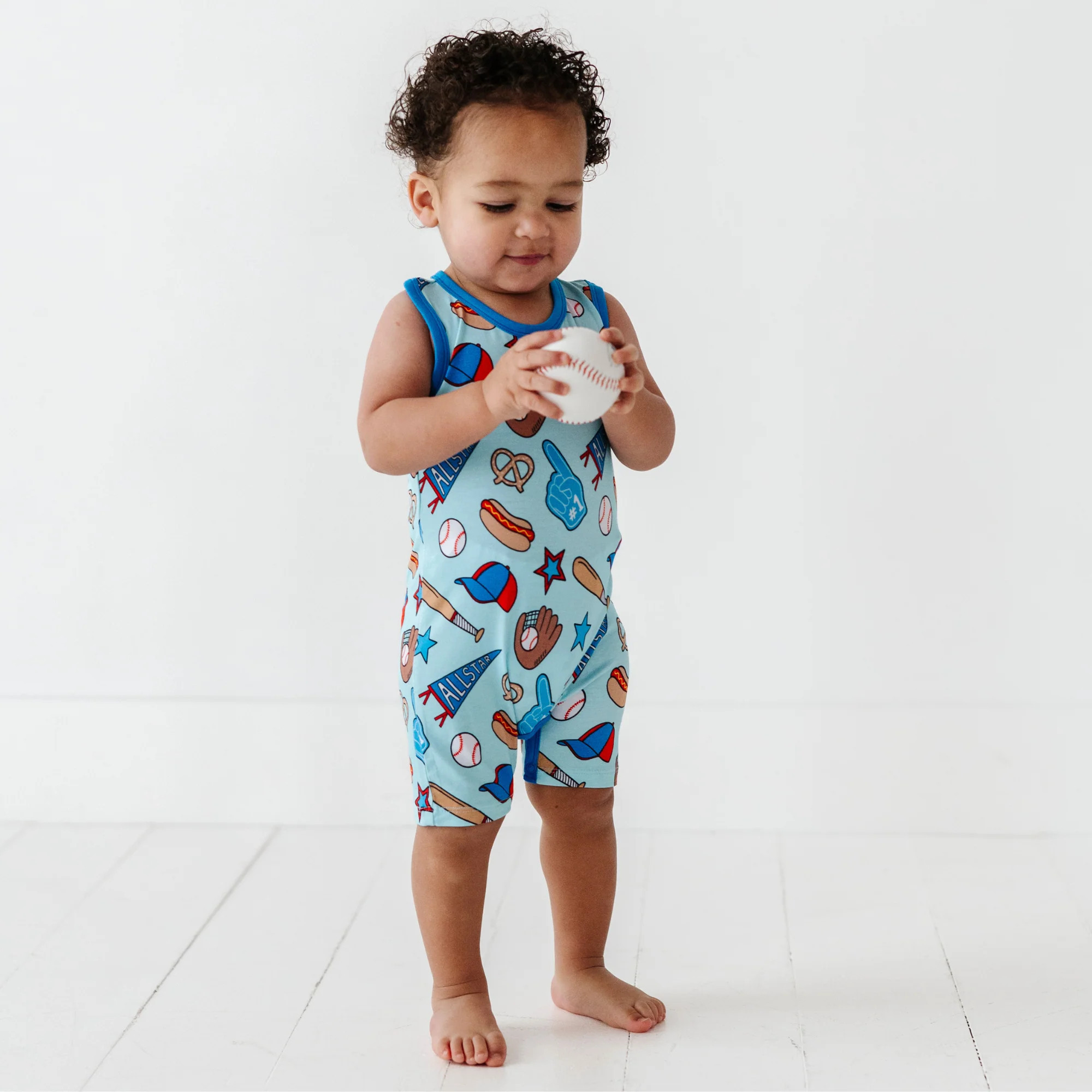 No Place Like Home Blue Baseball Racerback Set | Kiki + Lulu