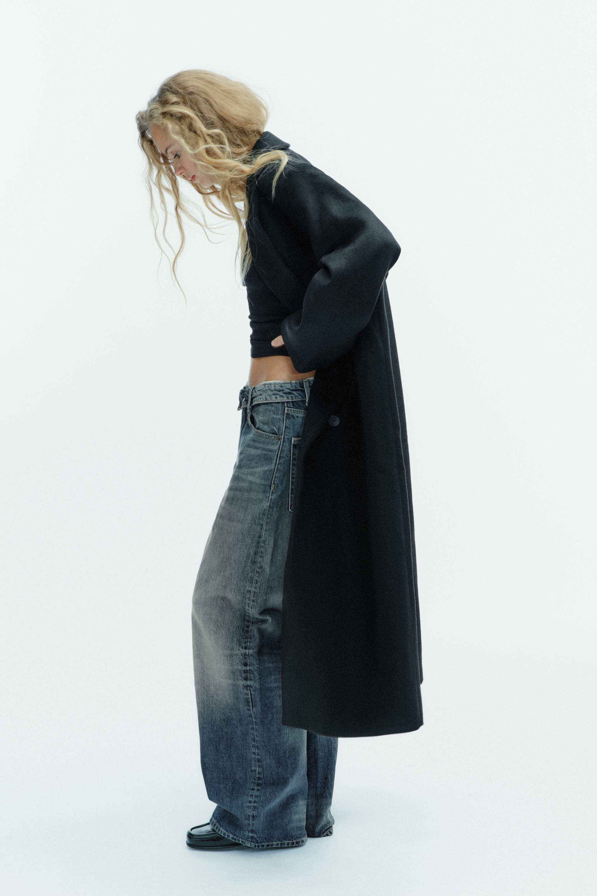 EXTRA LONG WOOL BLEND COAT | Zara US