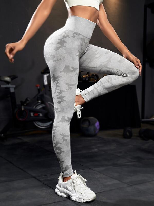 Seamless High Stretch Camo Print Sports Leggings
   
      SKU: st2112175587192251
          (100... | SHEIN