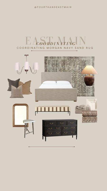 coordinating // bedroom with navy sand rug 

amber interiors bedroom navy sand
mcgee 

#LTKhome