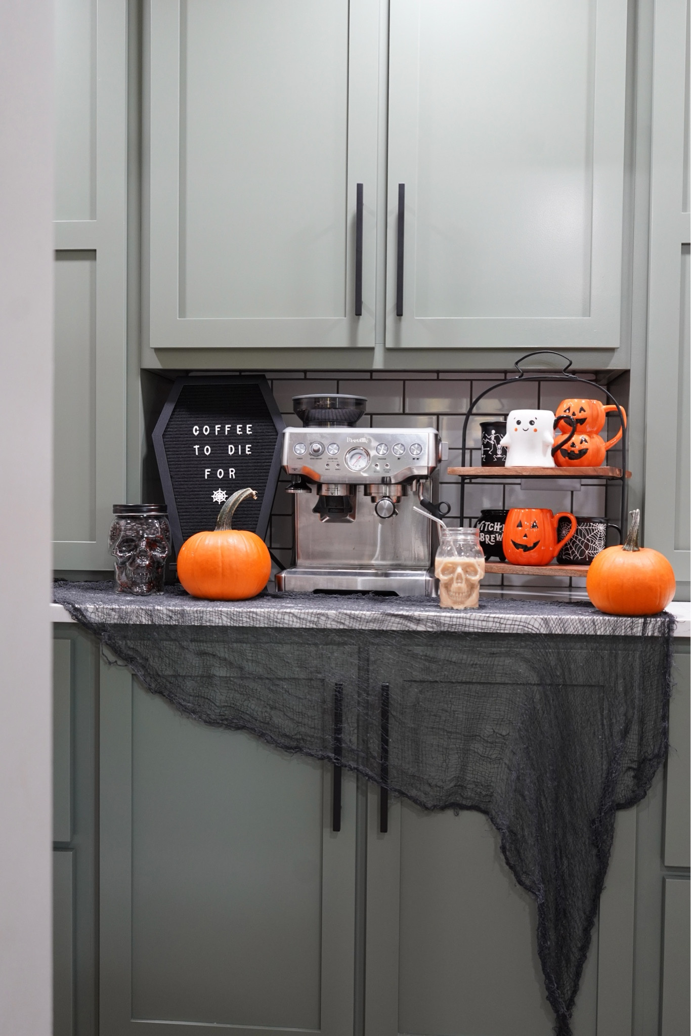 Halloween coffee station. Halloween decor. Halloween home decor. Halloween style. Halloween mugs. 

#LTKSeasonal #LTKHalloween #LTKHome