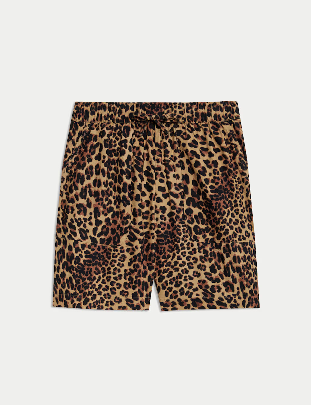 Pure Cotton Printed High Waisted Shorts | Marks & Spencer (UK)