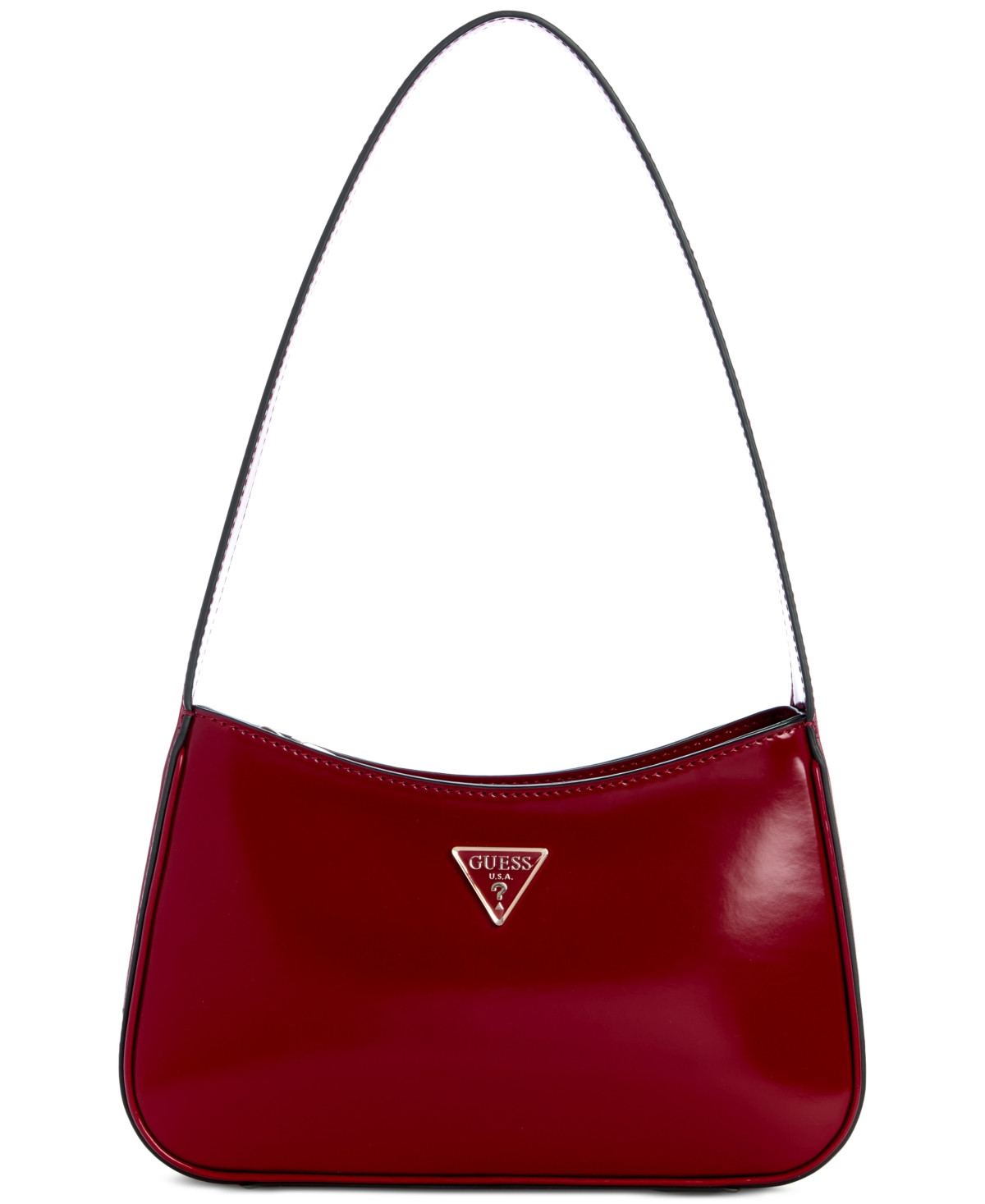 Guess Arnela Small Top Zip Shoulder Bag - Red | Macy's