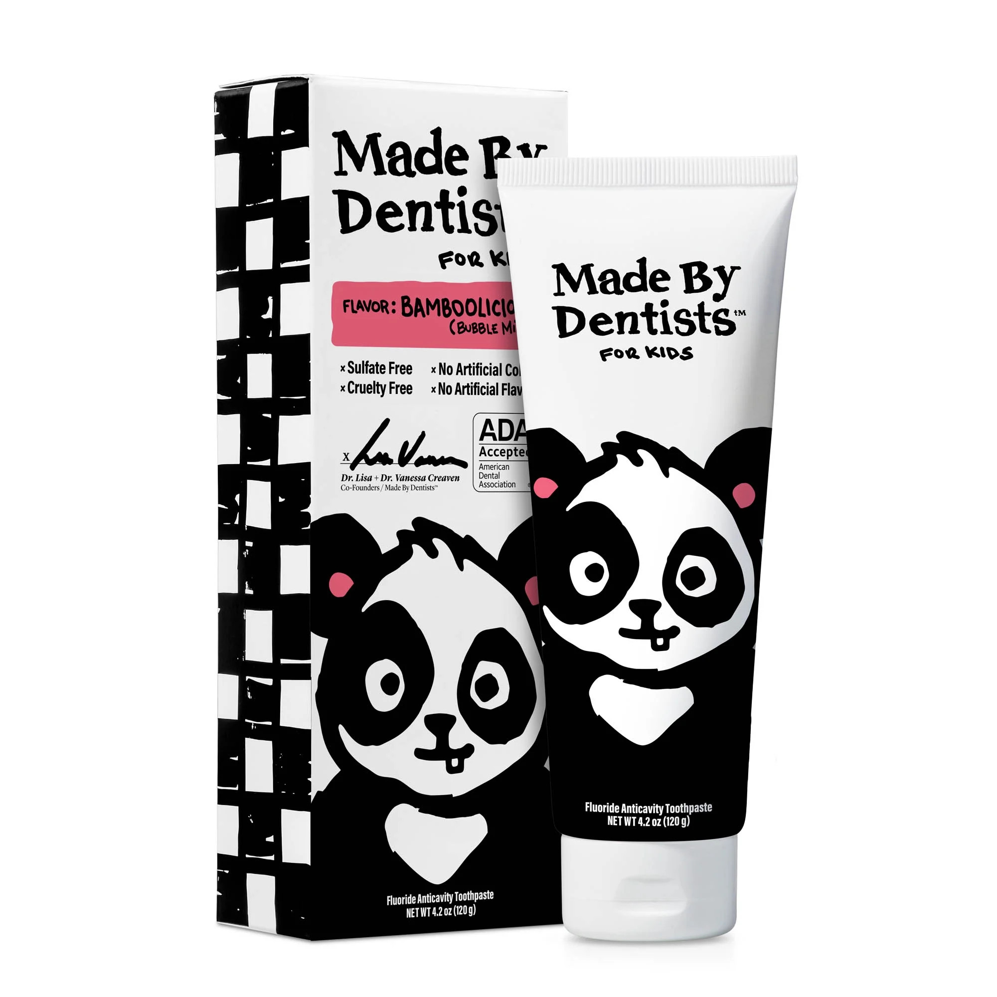 Made by Dentists Panda Pasta Dental con Fl\u00faor para Ni\u00f1os Anticaries, Sabor Chicle, 4.2 ... | Walmart (US)
