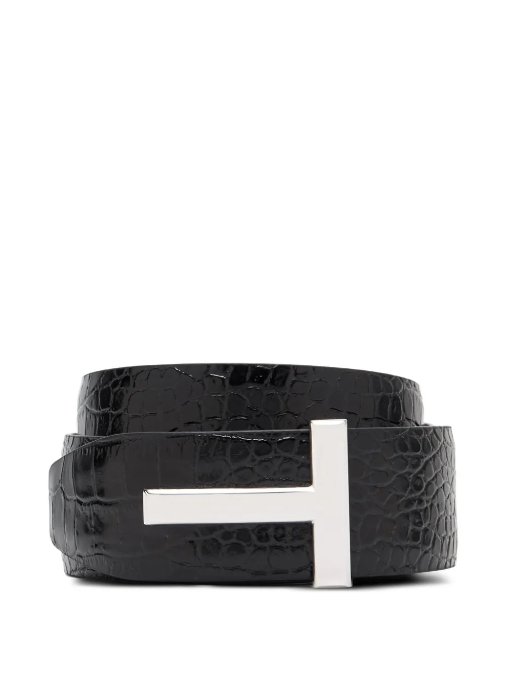 TOM FORD logo-plaque Belt | Black | FARFETCH UK | Farfetch Global